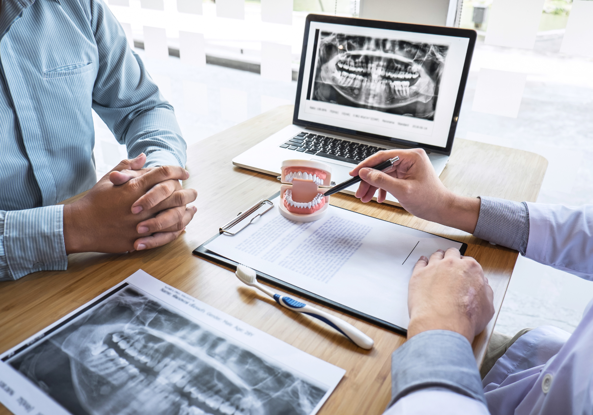 digital dental x-rays at dental clinic